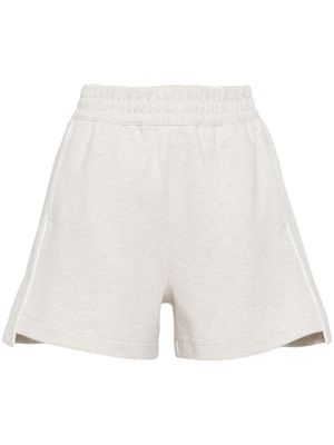 izzue cotton-blend track shorts - Grey