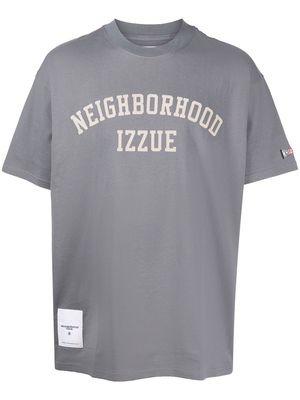 izzue cotton logo-print T-shirt - Grey