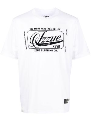 izzue cotton logo-print T-shirt - White
