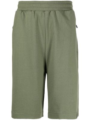 izzue cotton straight-leg shorts - Green
