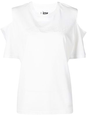 izzue cut-out cotton T-shirt - White