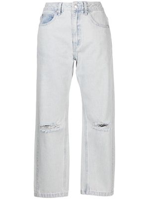 izzue distressed cropped jeans - Blue