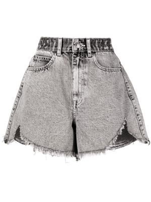 izzue distressed denim shorts - Grey