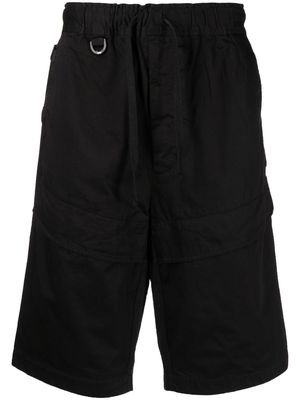 izzue drawstring cargo shorts - Black