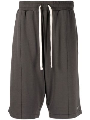 izzue drawstring-fastening waistband shorts - Grey