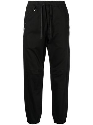 izzue drawstring waist trousers - Black