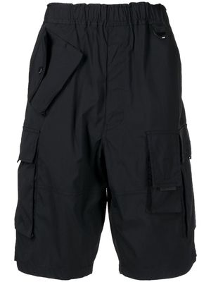 izzue elasticated cargo shorts - Black