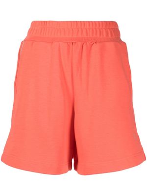 izzue elasticated cotton-blend track shorts - Pink