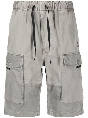 izzue embroidered-logo bermuda shorts - Grey