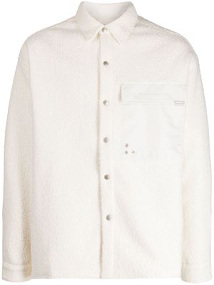 izzue eyelet-detail shirt jacket - White