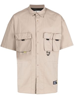 izzue flap-pockets button-up shirt - Brown