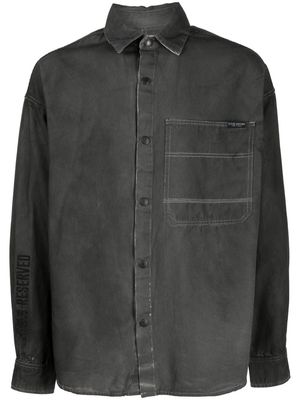 izzue front patch pocket shirt - Grey