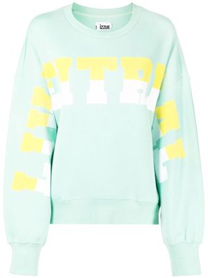 izzue geometric-print sweatshirt - Green