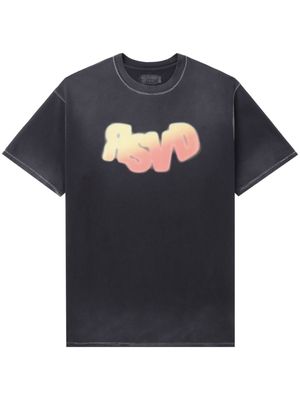 izzue graffiti-print cotton T-shirt - Black