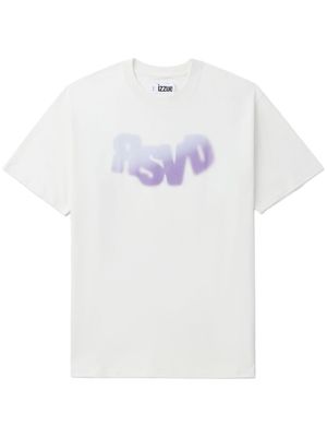 izzue graffiti-print cotton T-shirt - White