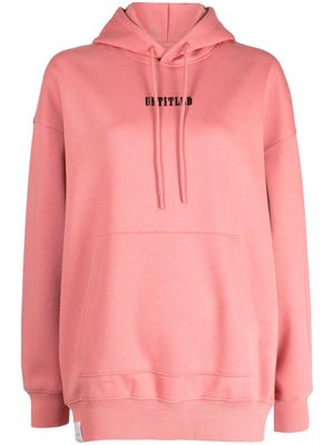 izzue graphic-print drawstring hoodie - Pink