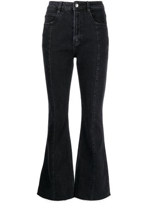 izzue high-rise flared jeans - Black