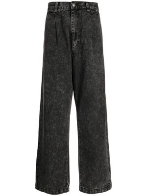 izzue high-rise straight jeans - Grey