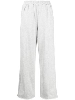 izzue high-waist straight-leg trousers - Grey