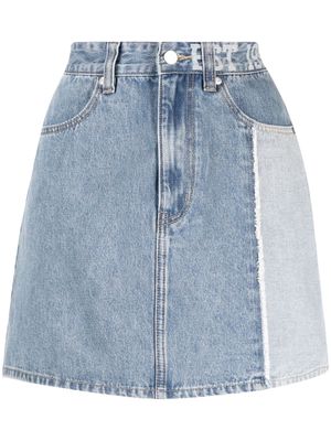 izzue high-waisted denim miniskirt - Blue