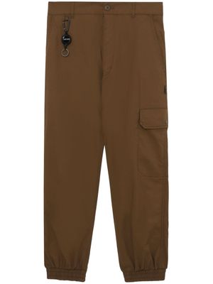 izzue hook-attachment stretch-cotton trousers - Neutrals