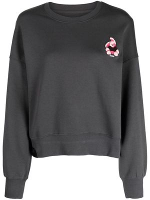 izzue logo-embroidered sweatshirt - Grey