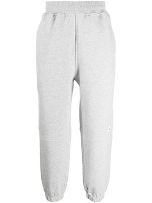 izzue logo-patch cotton-blend track pants - Grey