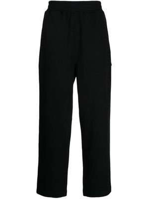izzue logo-patch elasticated-waistband track pants - Black