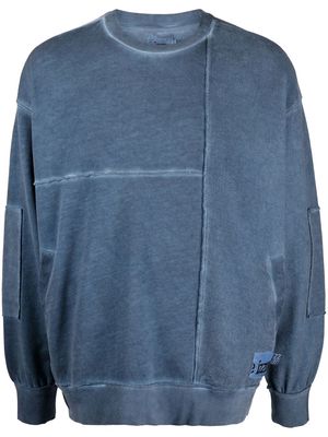 izzue logo-patch sweatshirt - Blue