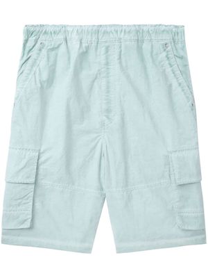 izzue logo-print cargo shorts - Blue