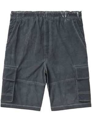 izzue logo-print cargo shorts - Grey