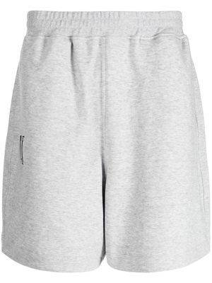 izzue logo-print jersey-fleece shorts - Grey