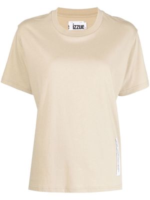 izzue logo-print short-sleeved T-shirt - Yellow