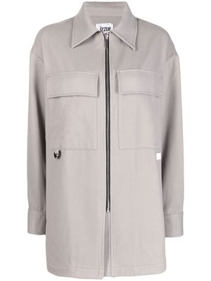izzue long-sleeve fleece shirt - Grey