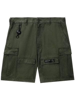 izzue mid-rise cotton cargo shorts - Green