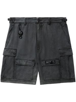 izzue mid-rise cotton cargo shorts - Grey