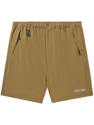 izzue mid-rise straight-leg shorts - Neutrals