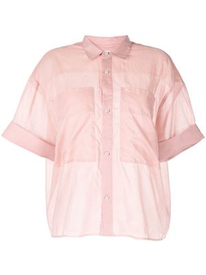 izzue oversize short-sleeve shirt - Pink