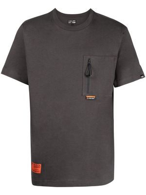 izzue pocket-detail cotton T-shirt - Grey
