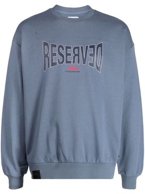 izzue Reserved cotton sweatshirt - Blue
