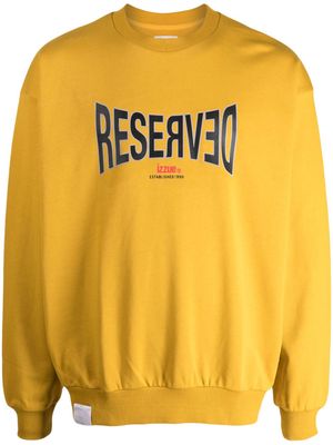 izzue Reserved cotton sweatshirt - Yellow