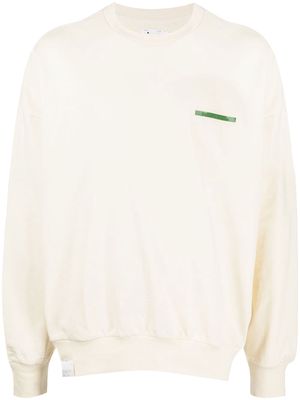 izzue 'Reserved' logo-print sweatshirt - White