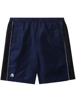 izzue side-stripe elasticated track shorts - Blue