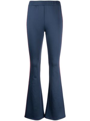 izzue side-stripe high-waisted leggings - Blue