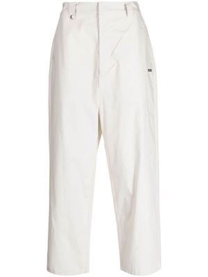 izzue straight-leg cotton trousers - Neutrals