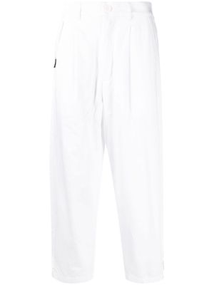 izzue straight-leg cut trousers - White