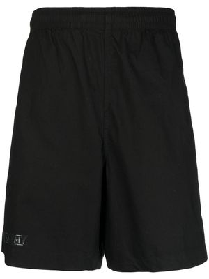 izzue stretch-cotton track shorts - Black