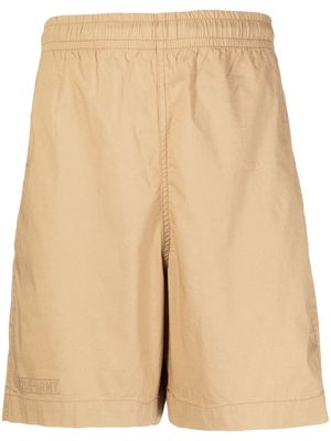 izzue stretch-cotton track shorts - Brown