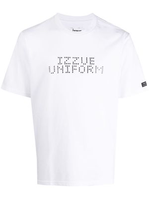 izzue stud-embellished cotton T-shirt - White