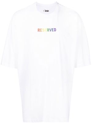 izzue Uniform logo-print T-shirt - White